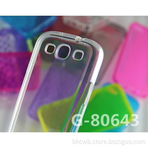 High Quality Transparent Pattern TPU Case for Samsung i9300